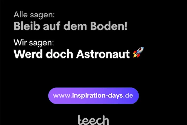 Ströer und teech inspirieren gemeinsam Kinder und Jugendliche dafür, ihren eigenen Weg zu gehen Bild: Ströer und teech inspirieren gemeinsam Kinder und Jugendliche dafür, ihren eigenen Weg zu gehen