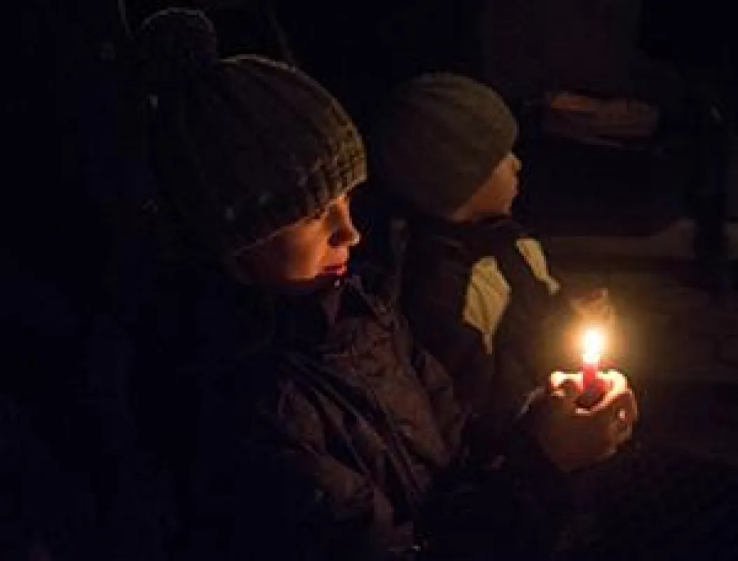 Kleine und große Zuschauer sorgten für festlichen Lichterglanz