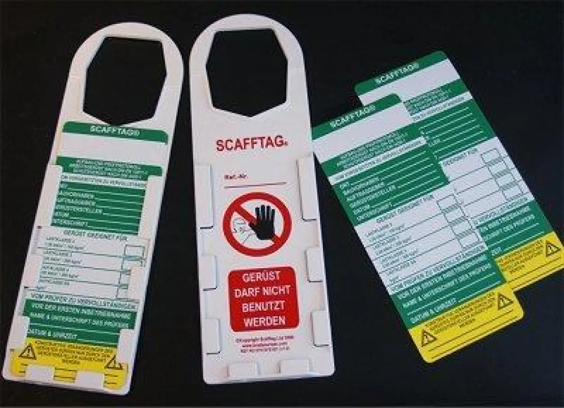 Scafftag® Kontrollsysteme zur Sicherung von Gerüsten