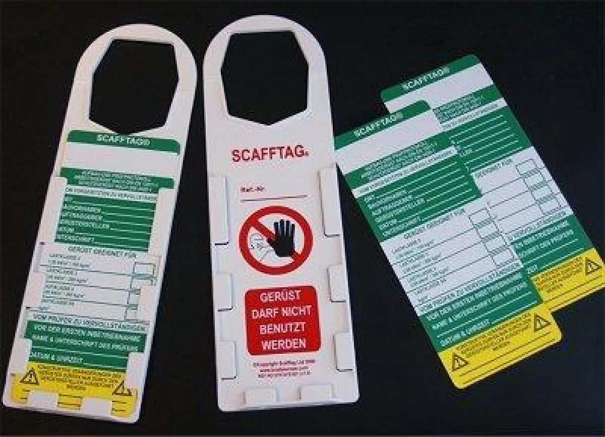 Scafftag® Kontrollsysteme zur Sicherung von Gerüsten