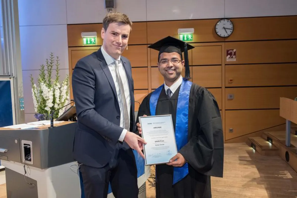 Kumar Sourav gewinnt den DAAD-Award 2017 (Sebastian Engels)