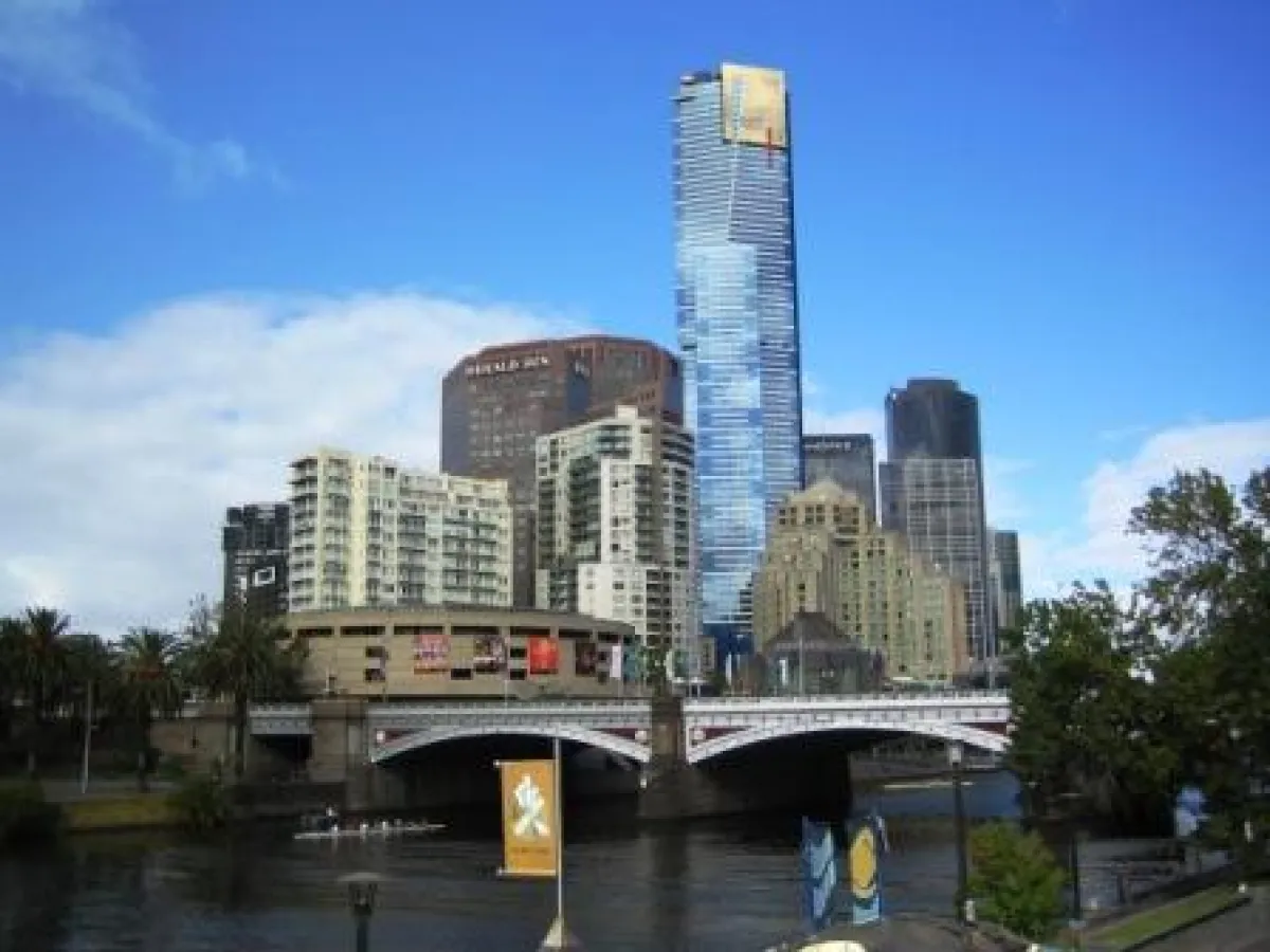 Blick auf Melbournes elegante Skyline. © ec.se GmbH