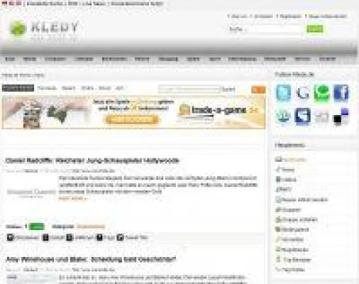 Bild: Social-News Kledy.de nun auf internationaler Ebene