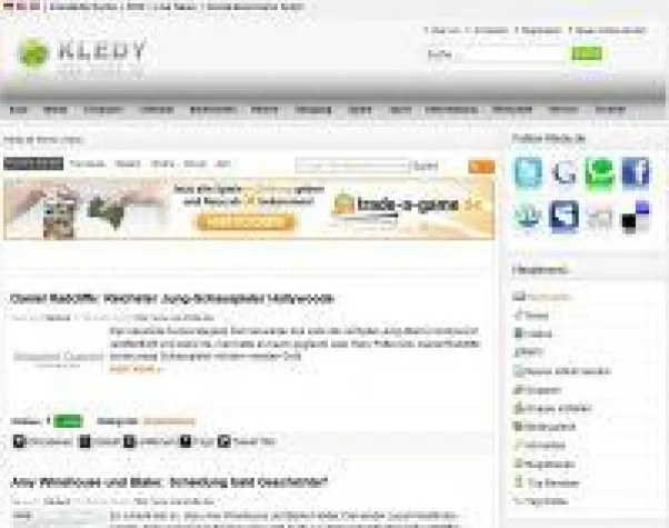 Social-News Kledy.de nun auf internationaler Ebene Bild: Social-News Kledy.de nun auf internationaler Ebene