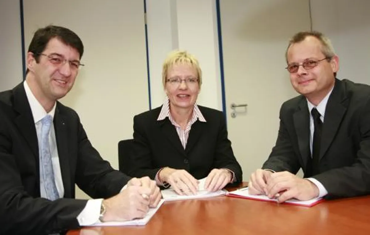 Prof. Dr. Volkmar Langer (Präsident) und die Vizepräsidenten Susanna Prasuhn und Prof. Dr. Hans Ludwig Meyer