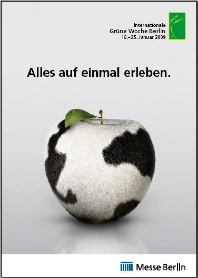 Plakatmotiv von HEYMANN BRANDT DE GELMINI für die Internationale Grüne Woche 2009