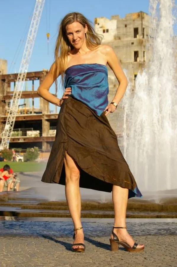 Kleid von Fanna Kolarova. Model: Kerstin Buntenbach. Foto: modekultur.info