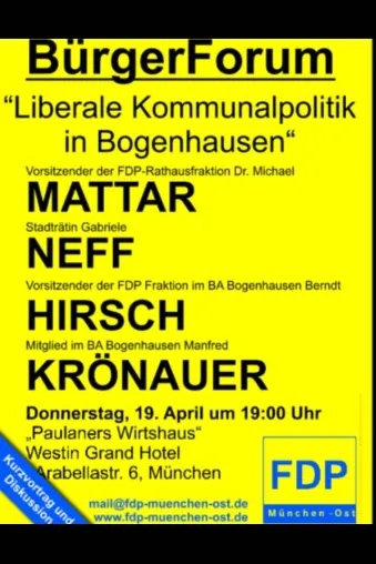 Bild: Liberale Kommunalpolitik in Bogenhausen