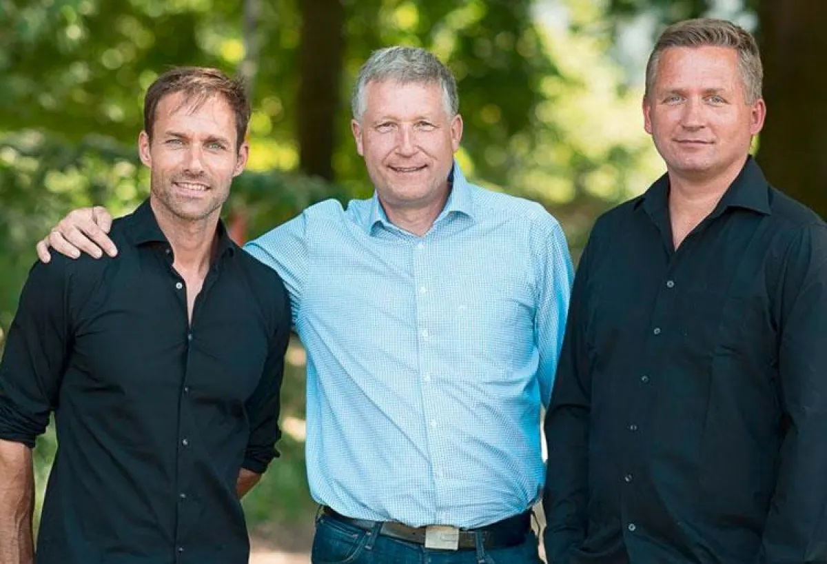 v. l. n. r. Sven Hannawald, Thomas Kohl, Sven Ehricht