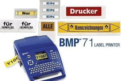 BMP71: Ein Etikettendrucker zum Drucken von Etiketten und Schildern Bild: BMP71: Ein Etikettendrucker zum Drucken von Etiketten und Schildern
