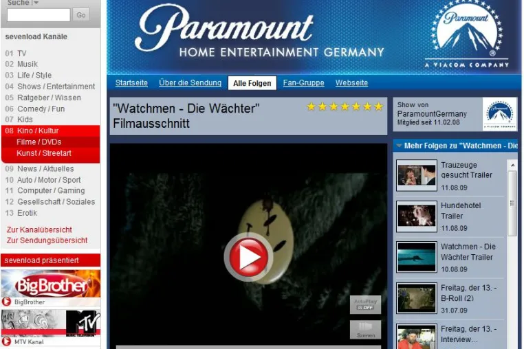 sevenload und Paramount präsentieren exklusiv die ersten fünf Minuten aus der DVD "Watchmen – Die Wächter" Bild: sevenload und Paramount präsentieren exklusiv die ersten fünf Minuten aus der DVD "Watchmen – Die Wächter"
