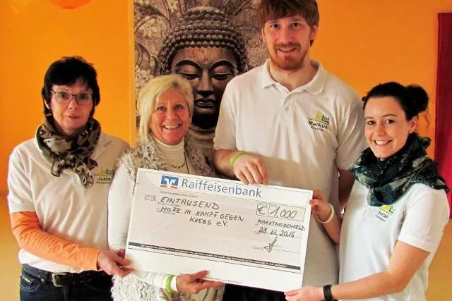 Reha-Train, das Fitness- und Gesundheitszentrum in Marktheidenfeld spendet 1.000 € Bild: Reha-Train, das Fitness- und Gesundheitszentrum in Marktheidenfeld spendet 1.000 €