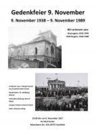 Bild: Gedenkfeier zum 9. November 2017 in Karlsfeld