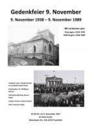 Gedenkfeier zum 9. November 2017 in Karlsfeld Bild: Gedenkfeier zum 9. November 2017 in Karlsfeld