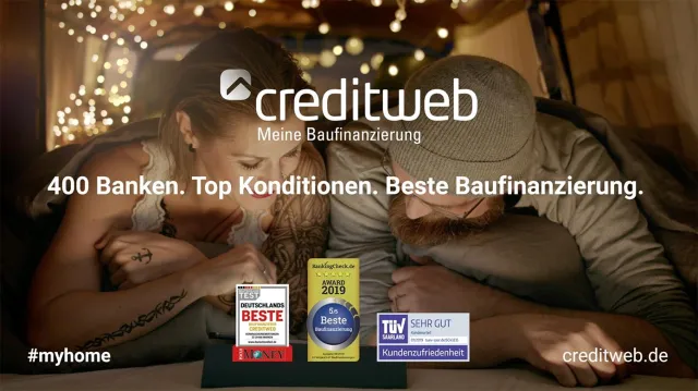Bild: TV-Start ab 06. Februar 2020 - creditweb geht mit der #myhome-Kampagne on air