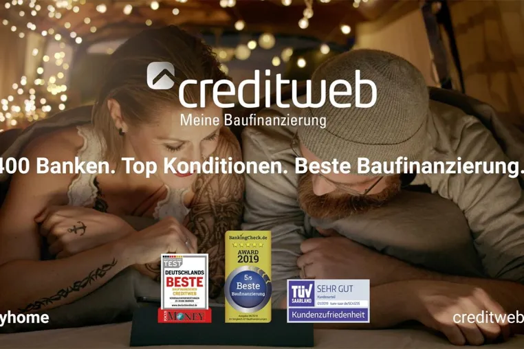 Bild: TV-Start ab 06. Februar 2020 - creditweb geht mit der #myhome-Kampagne on air