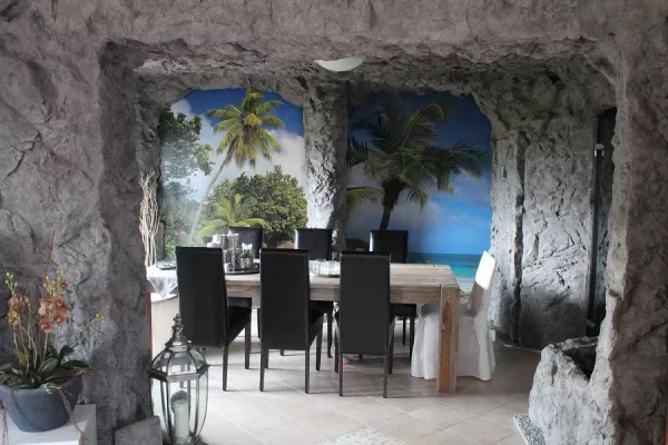 Eine Raumgestaltung in Felsenoptik Bild: Eine Raumgestaltung in Felsenoptik