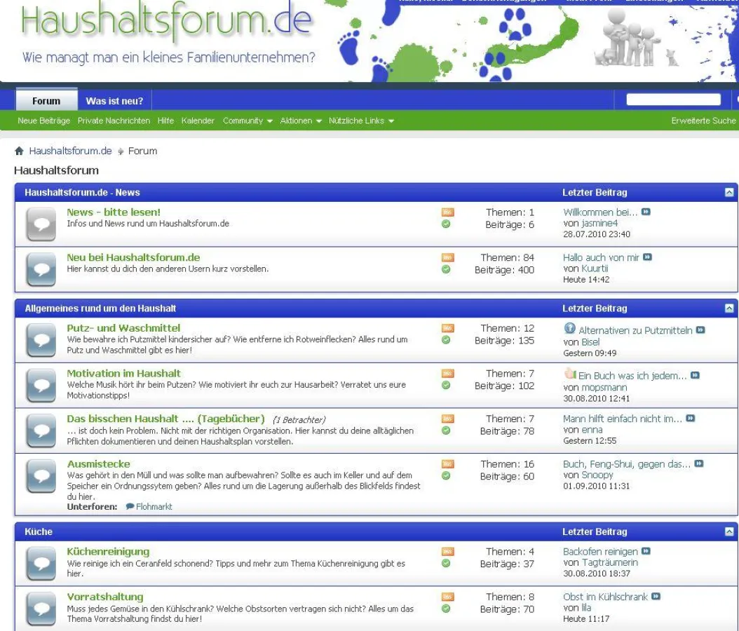 Hier dreht sich alles rund um den Haushalt