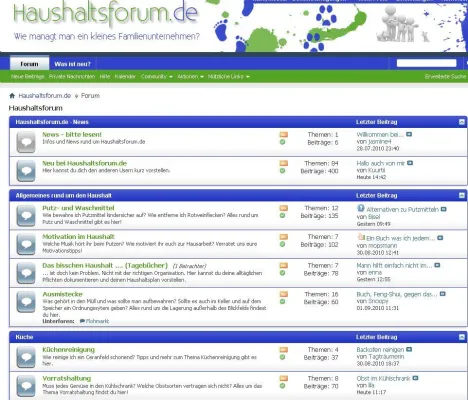 Neues Diskussionsportal für Haushaltsfragen Bild: Neues Diskussionsportal für Haushaltsfragen