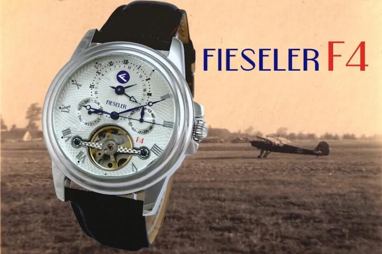 Luftfahrtgeschichte für das Handgelenk / Fieseler liefert den limitierten Zeitmesser F4 aus Bild: Luftfahrtgeschichte für das Handgelenk / Fieseler liefert den limitierten Zeitmesser F4 aus