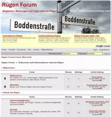 Bild: Starkes Wachstum des Rügen-Forums