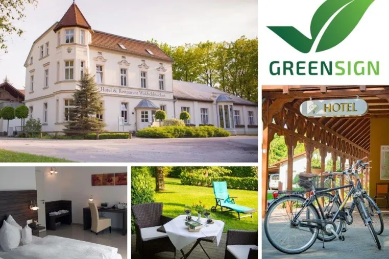 Bild: GreenSign Level 4 für das Hotel und Restaurant Waldschlösschen in Kyritz im Brandenburger Havelland