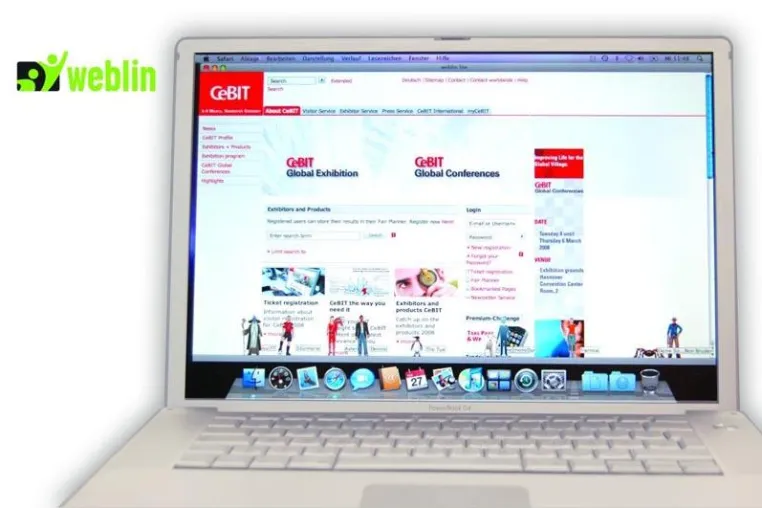 Bild: Kommunikation leicht gemacht - weblin präsentiert lite-Version auf der CeBIT 2008