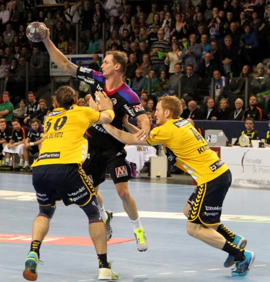 (Foto: hl-studios, Erlangen): Immer torgefährlich: Martin Stranovsky HC Erlangen