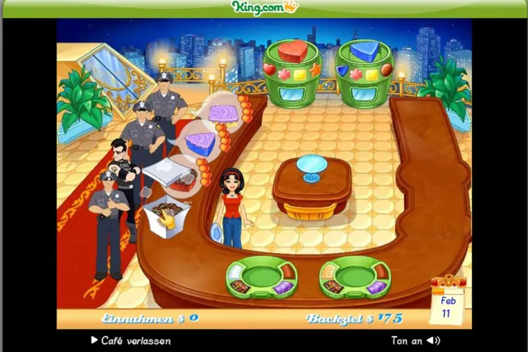 Bild: Der Kunde ist König - Spielehit „Cake Mania 2“ neu bei King.com