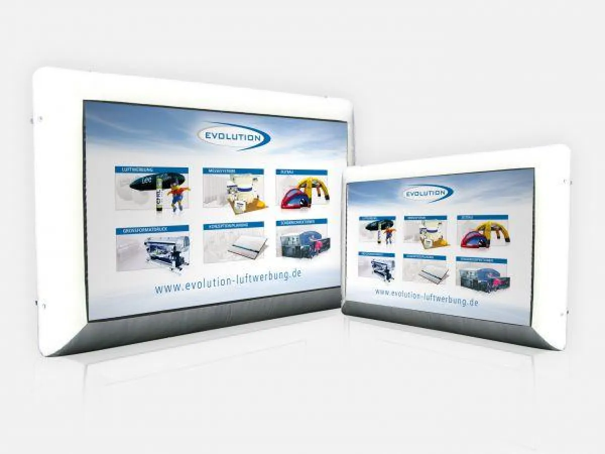 Aufblasbare Posterwand