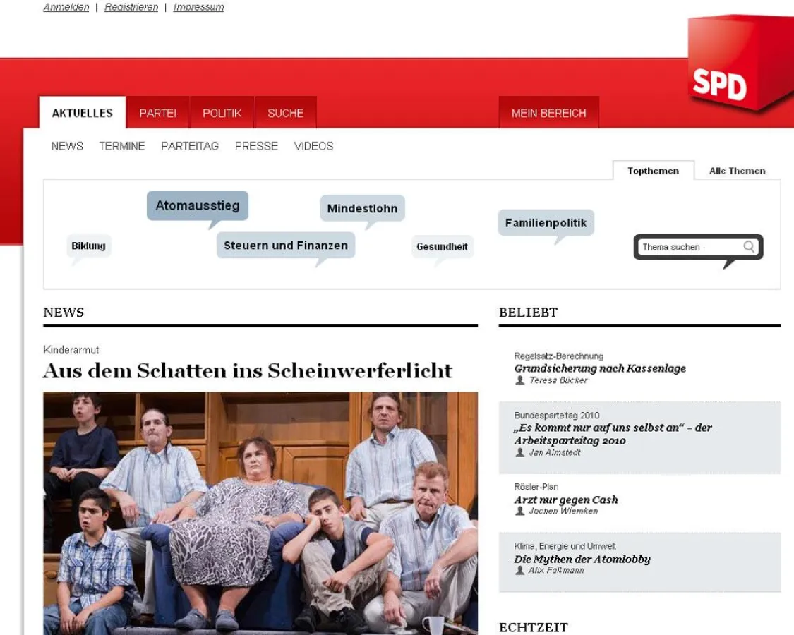 Mehr Kommunikation wagen: SPD.de mit neuer Website