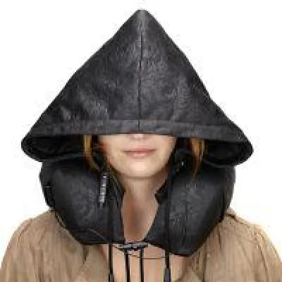 Bild: Pillodise - zeitgemäßes Nackenkissen mit modischer Hoody-Kapuze und Bluetooth-System für smartes Reisen