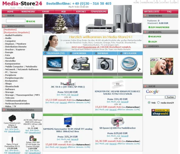 Media-Store24.de: Der Online-Versandhandel boomt Bild: Media-Store24.de: Der Online-Versandhandel boomt