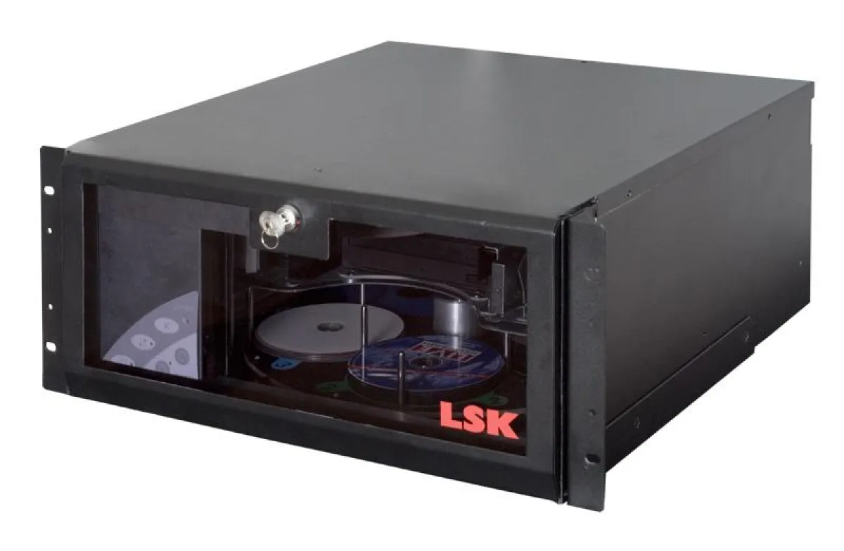 Alpha Rack Mount 5U - Platzsparender Disc Publisher Einschub für 19“ Computer Rack oder Kioskmodul
