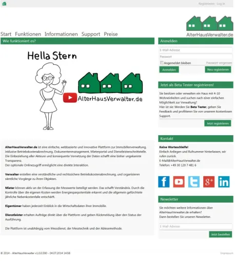 Bild: AlterHausVerwalter.de – Das neue Betriebskostenportal zur Energiewende