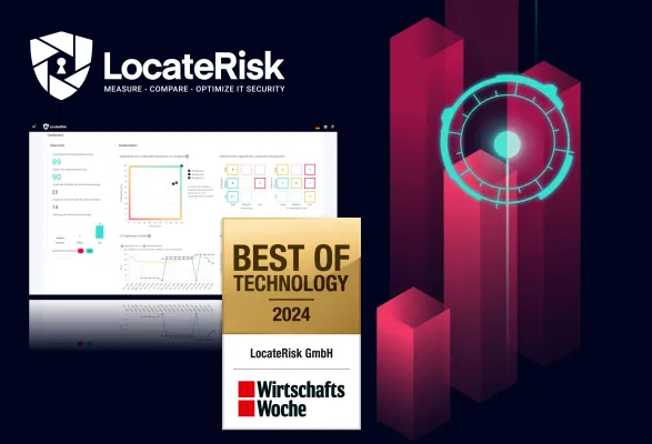 Bild: LocateRisk erhält begehrte Auszeichnung beim „Best of Technology Award 2024“ der WirtschaftsWoche
