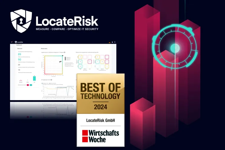 Bild: LocateRisk erhält begehrte Auszeichnung beim „Best of Technology Award 2024“ der WirtschaftsWoche