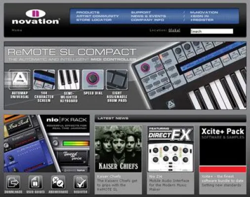 Neue Novation-Internetseite bietet tolles Design, mehr Funktionen und bessere Übersicht Bild: Neue Novation-Internetseite bietet tolles Design, mehr Funktionen und bessere Übersicht