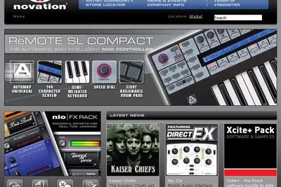 Bild: Neue Novation-Internetseite bietet tolles Design, mehr Funktionen und bessere Übersicht