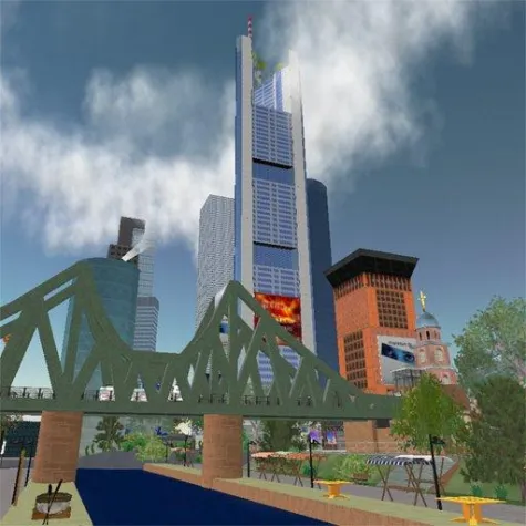 Bild: Frankfurt offizieller deutscher Startpunkt für Second Life