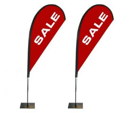 Bild: Neue Pre- Print Fertigflaggen im Beachflag – Onlineshop von Evolution