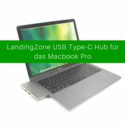 Bild: Mehr Ports für das MacBook Pro der neuen Generation mit dem LandingZone USB Type-C Hub