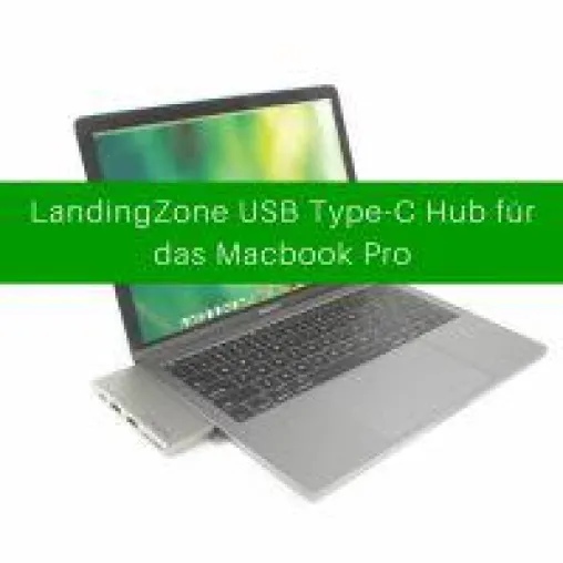 Mehr Ports für das MacBook Pro der neuen Generation mit dem LandingZone USB Type-C Hub Bild: Mehr Ports für das MacBook Pro der neuen Generation mit dem LandingZone USB Type-C Hub