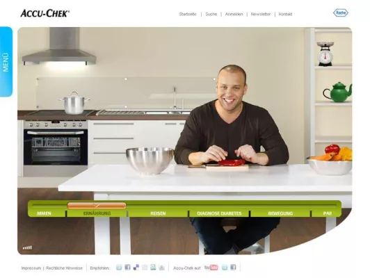 Bild: Gesunde Ernährung im Blickpunkt - Accu-Chek bietet vielseitiges Service- und Informationsangebot