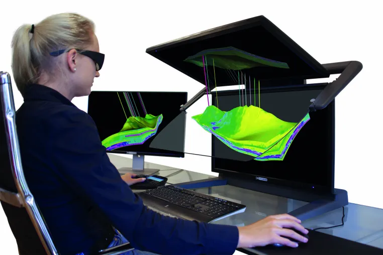 Bild: 3D PluraView – stereoskopische 3D-Visualisierung für die Öl- und Gasindustrie