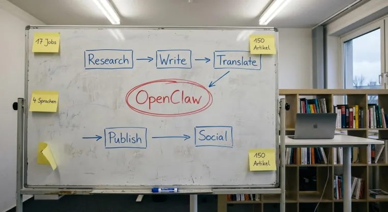 Bild: Berliner KI-Agentur und Entwicklungsstudio baut autonome Content-Pipeline mit Open Source & Human-in-the-Loop