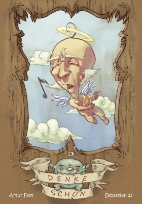 Bild: „Denke Schön“ – ein Poetry-Slam-Artbook mit Illustrationen von Artur Fast & Texten von Sebastian 23