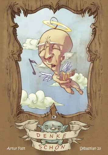 Bild: „Denke Schön“ – ein Poetry-Slam-Artbook mit Illustrationen von Artur Fast & Texten von Sebastian 23