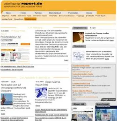 Führendes Newsportal für geschlossene Fonds mit vielen neuen Funktionen Bild: Führendes Newsportal für geschlossene Fonds mit vielen neuen Funktionen