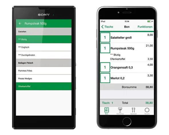 Bild: Kassieren mit der neuen Vectron MobileApp